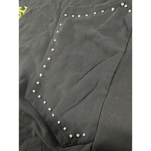 Beetlejuice x Forever21 Rhinestone Never Trust The Living Graphic Hoodie Size S - Picture 9 of 9